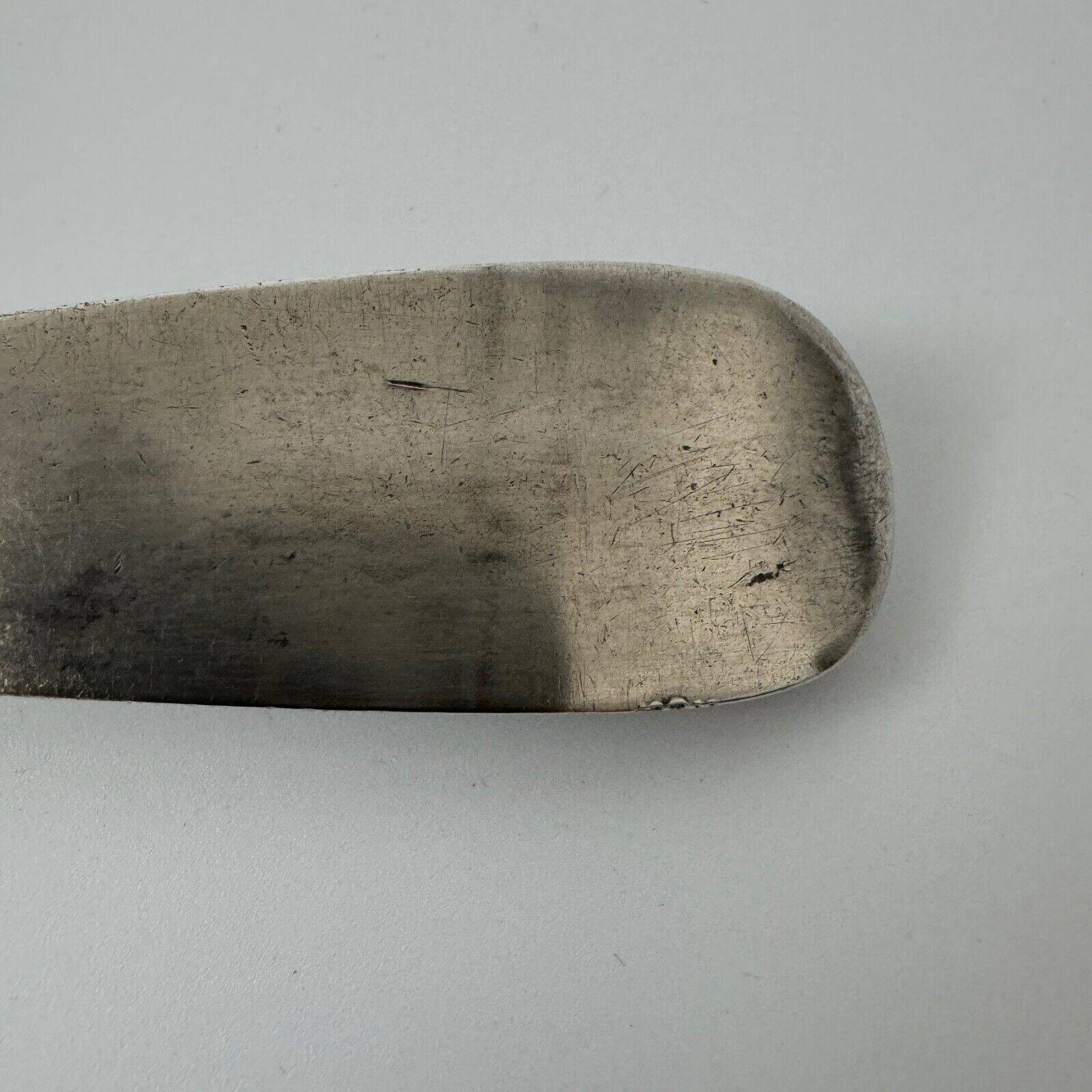 19th century stew spoon, Vieillard hallmark