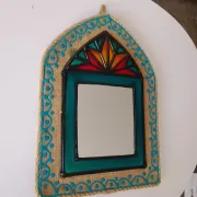 Traditional Iranian mirror in Orsi style