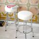 Pair of bar stools - boucle fabric