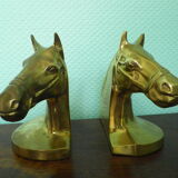 2 Horse-shaped bookends  in brass
