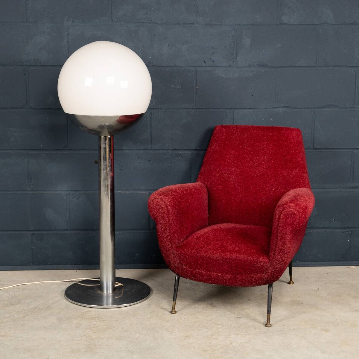 Lampe de sol italienne des années 20 par Pia Guidetti-Crippa pour Luci Italia vers 1970