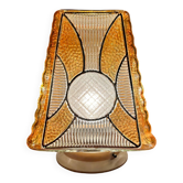 Globe glass chandelier or lamp 60s