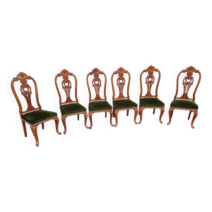 set de 6 chaises en acajou