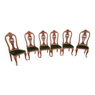 Set of 6 mahogany chairs