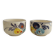 2 tasses à thé vintage motifs fleuris