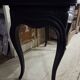 console noire en bois