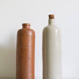 Vintage brown stoneware bottle