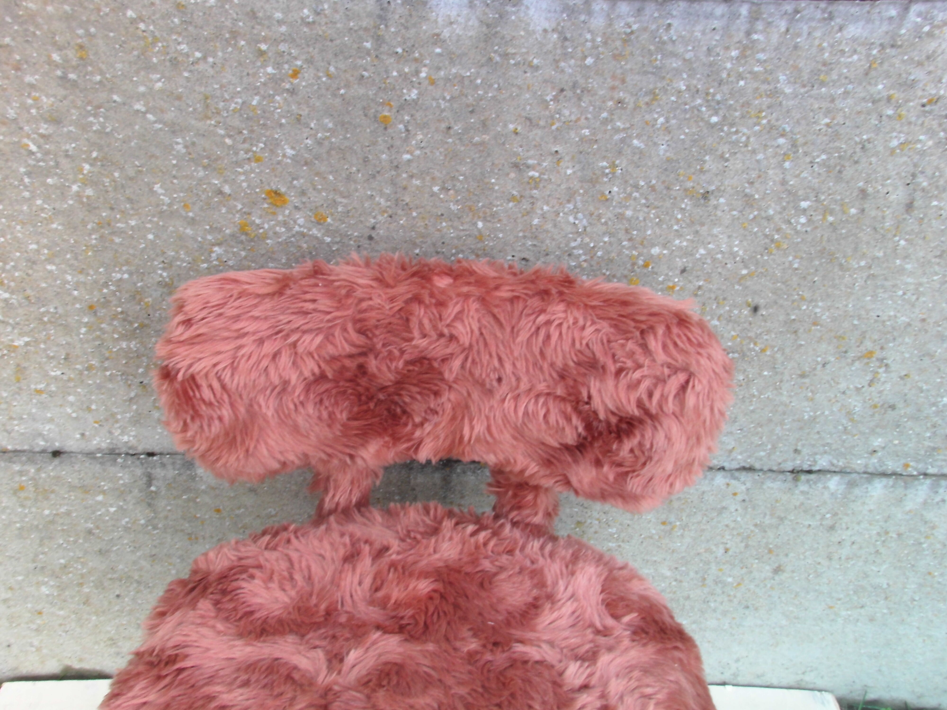 Chair with Pelfran moumoutte fur from the 70s