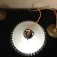 Duo de suspensions en opaline vintage