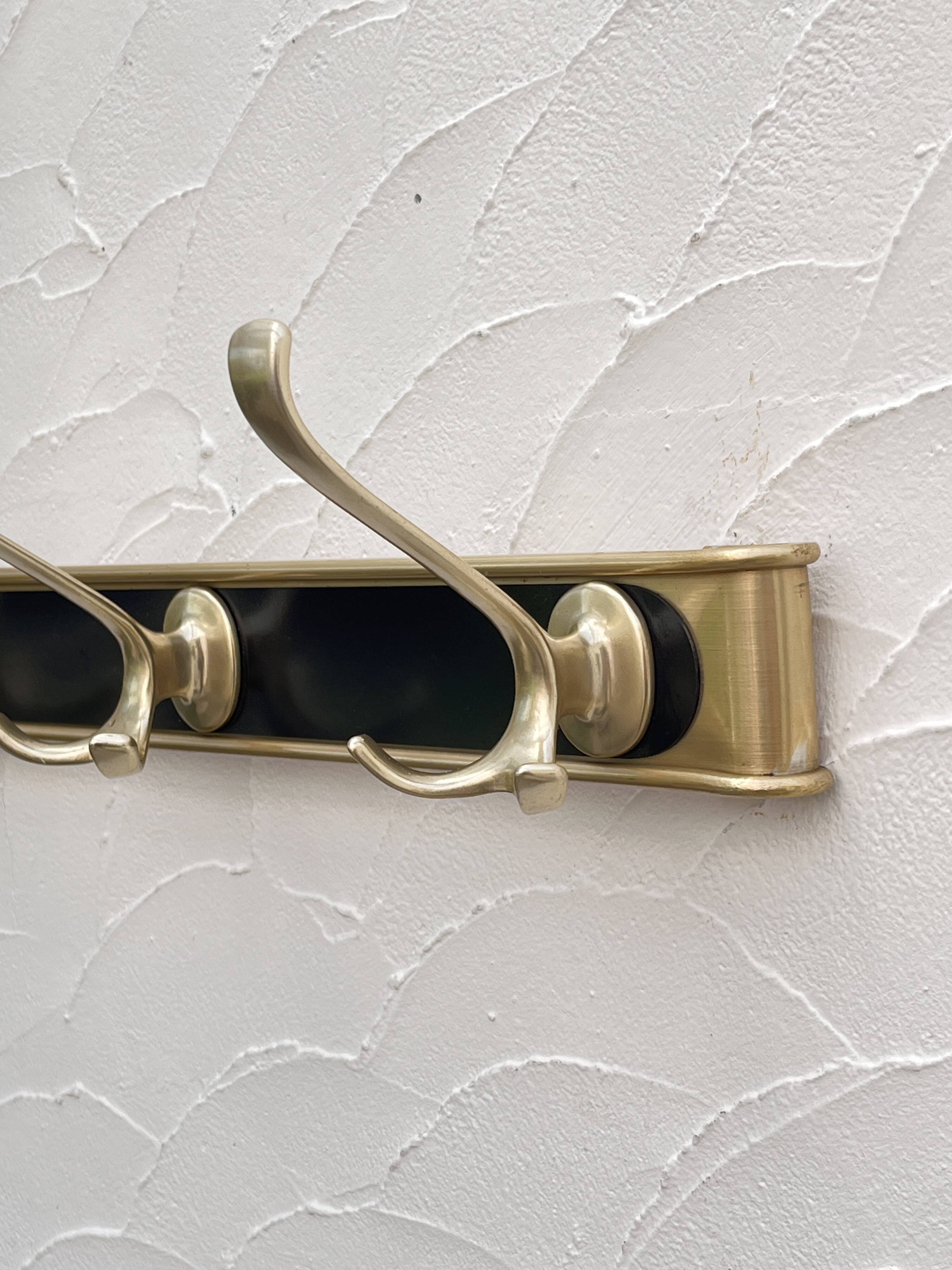 Gold aluminum coat rack