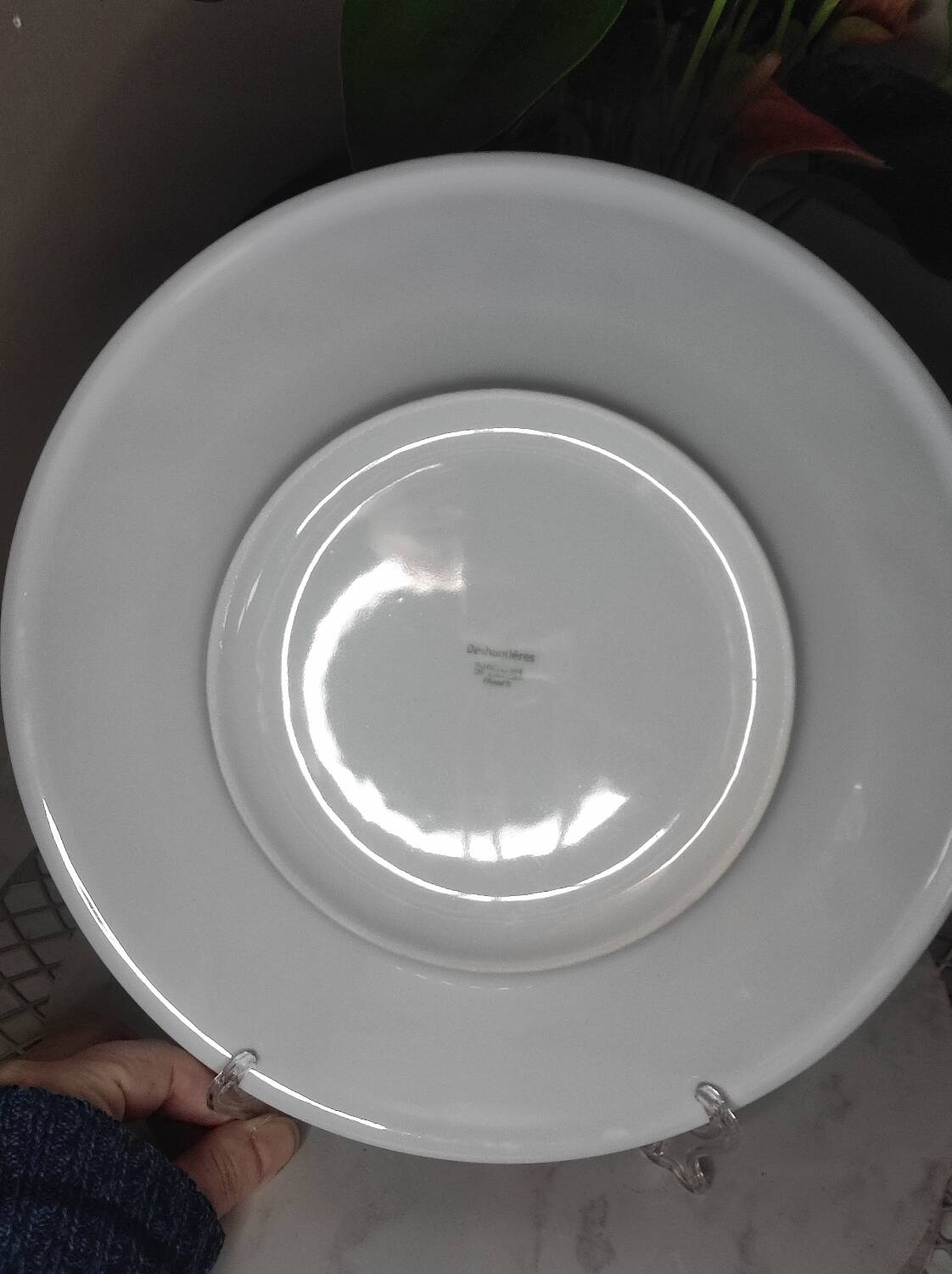 Plate porcelain
