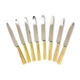 11 horn handle cheese knives