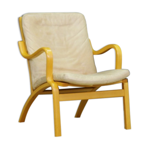 fauteuil en cuir vinatge design danois