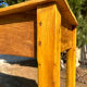 Old wooden workbench