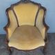 Bergere Louis XV ep 1930/40 walnut gondola