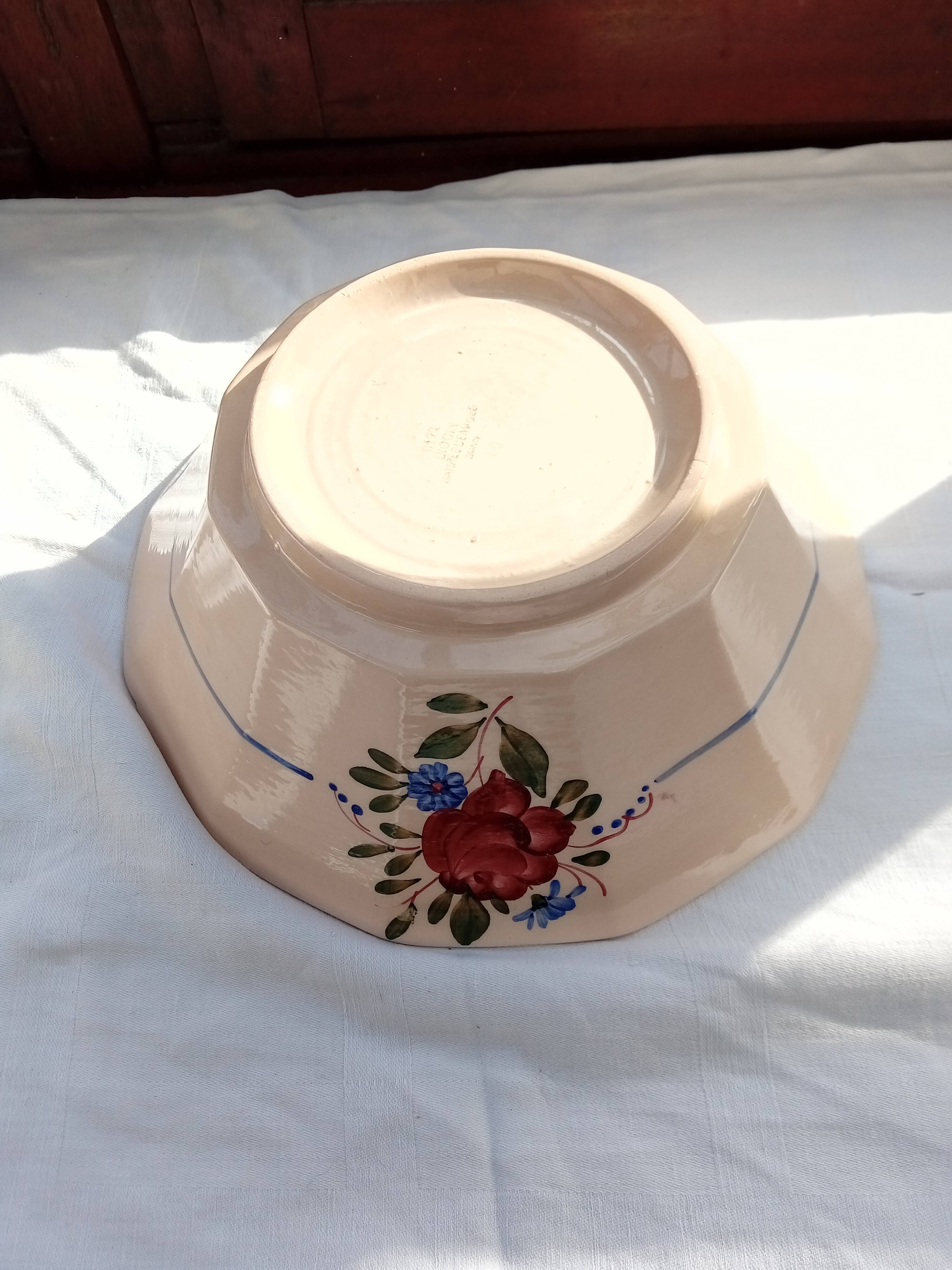 Ensemble de 3 plats et saucière Digoin