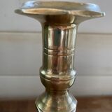 Antique brass candle holder
