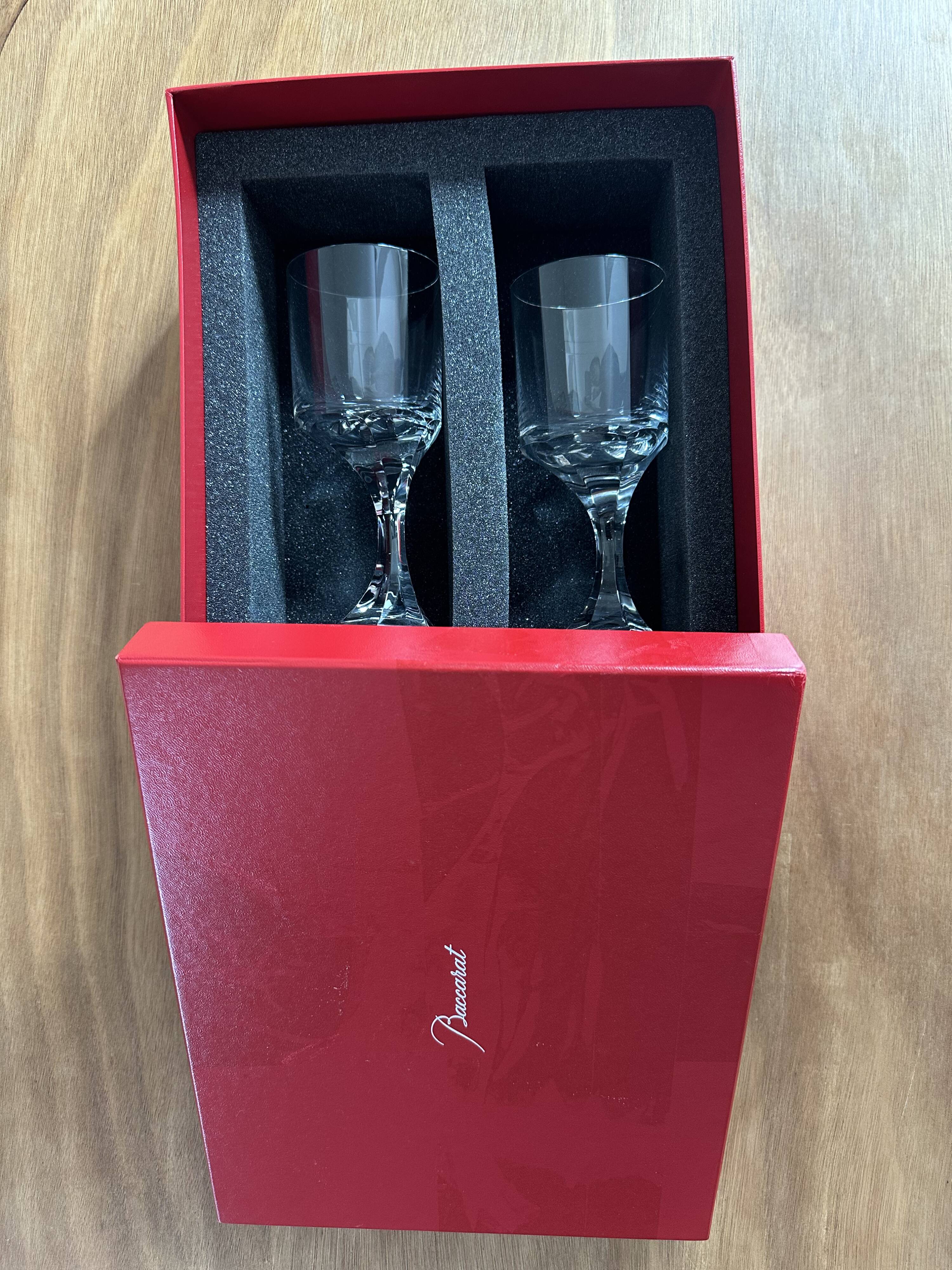 2x Verres à Pieds en Crystal "Narcisse" de Baccarat