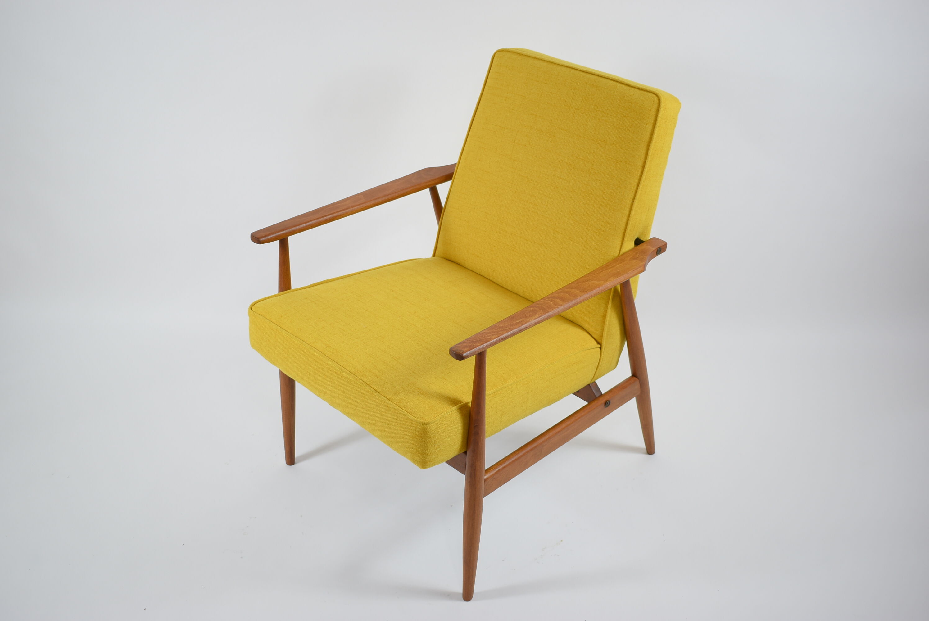 Fauteuil, années 70, couleur jaune