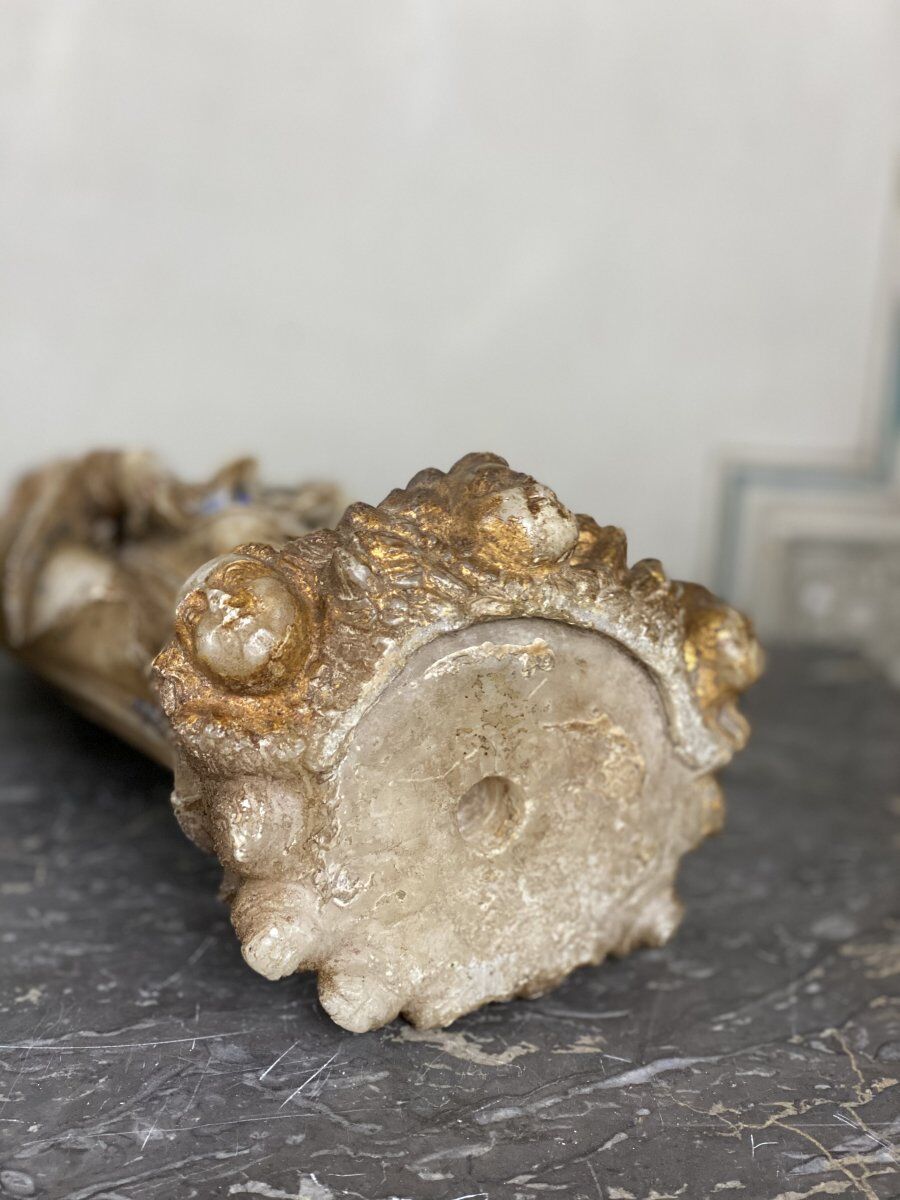 Vierge à l’enfant en albâtre, trace importante de polychromie, Flandre XVIème siècle