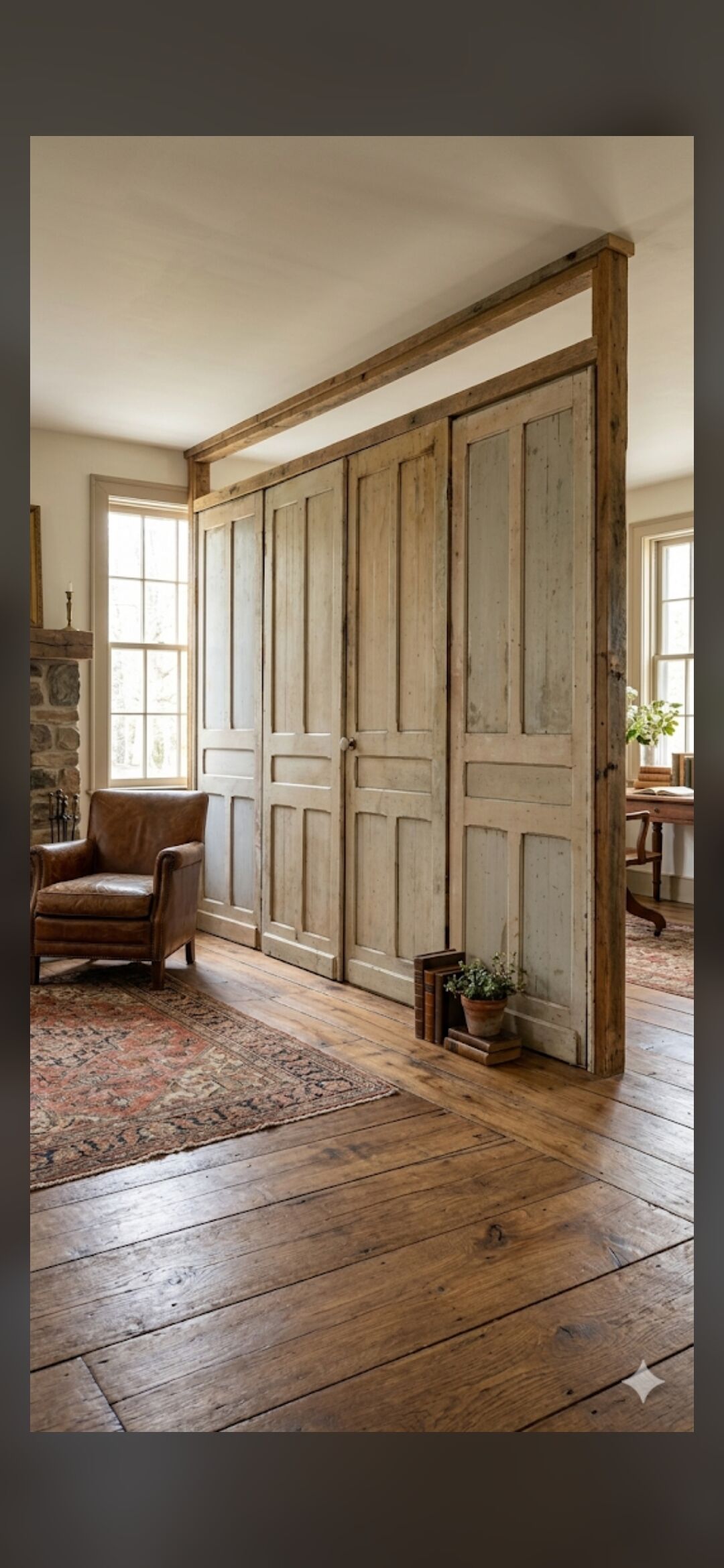 4 old partition doors