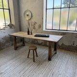 1950s pine farmhouse table 220cm