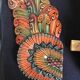 Wooden triptych mask