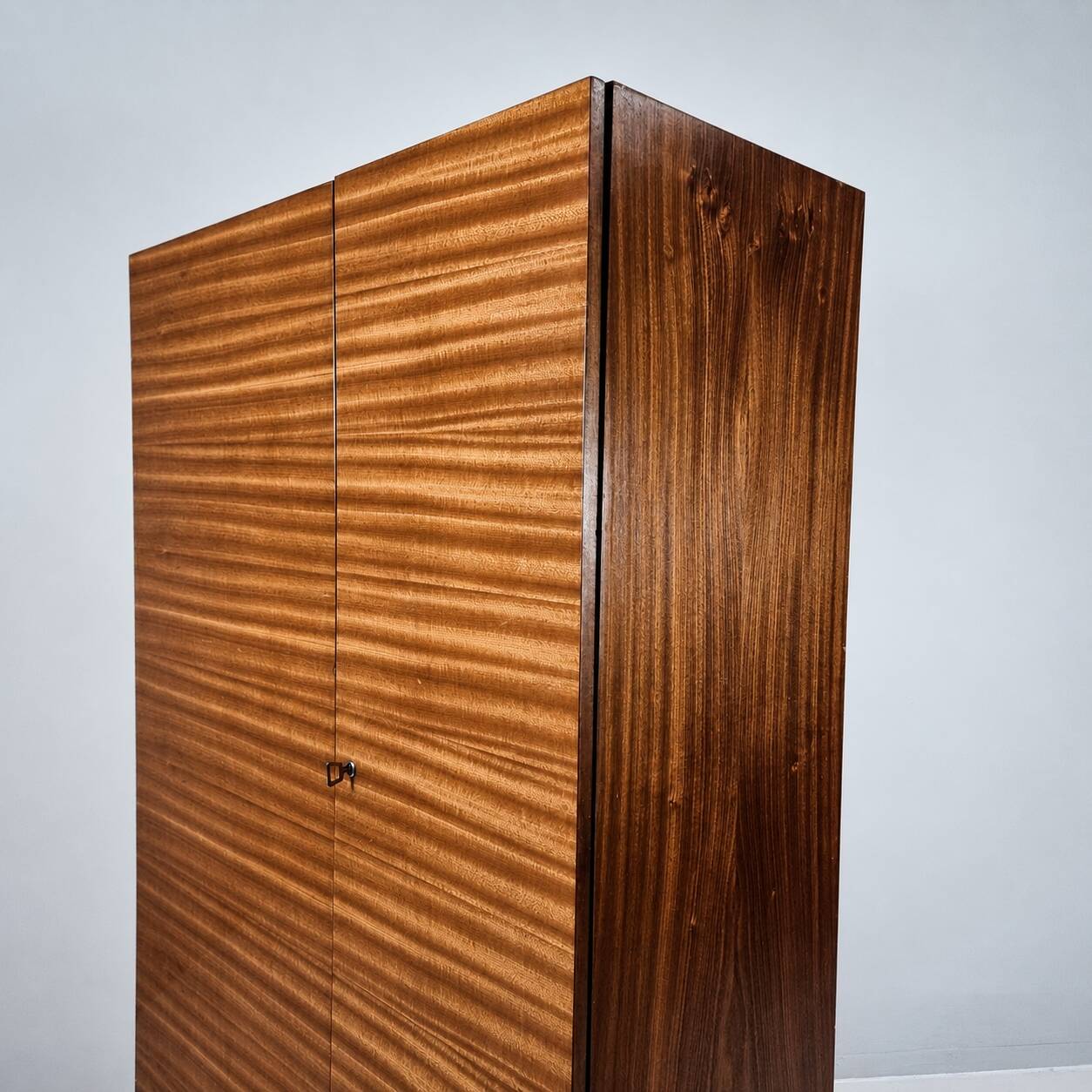 Vintage Wardrobe in Beech, 1970s