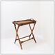 Mid-century colonial style bamboo folding table