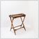 Mid-century colonial style bamboo folding table