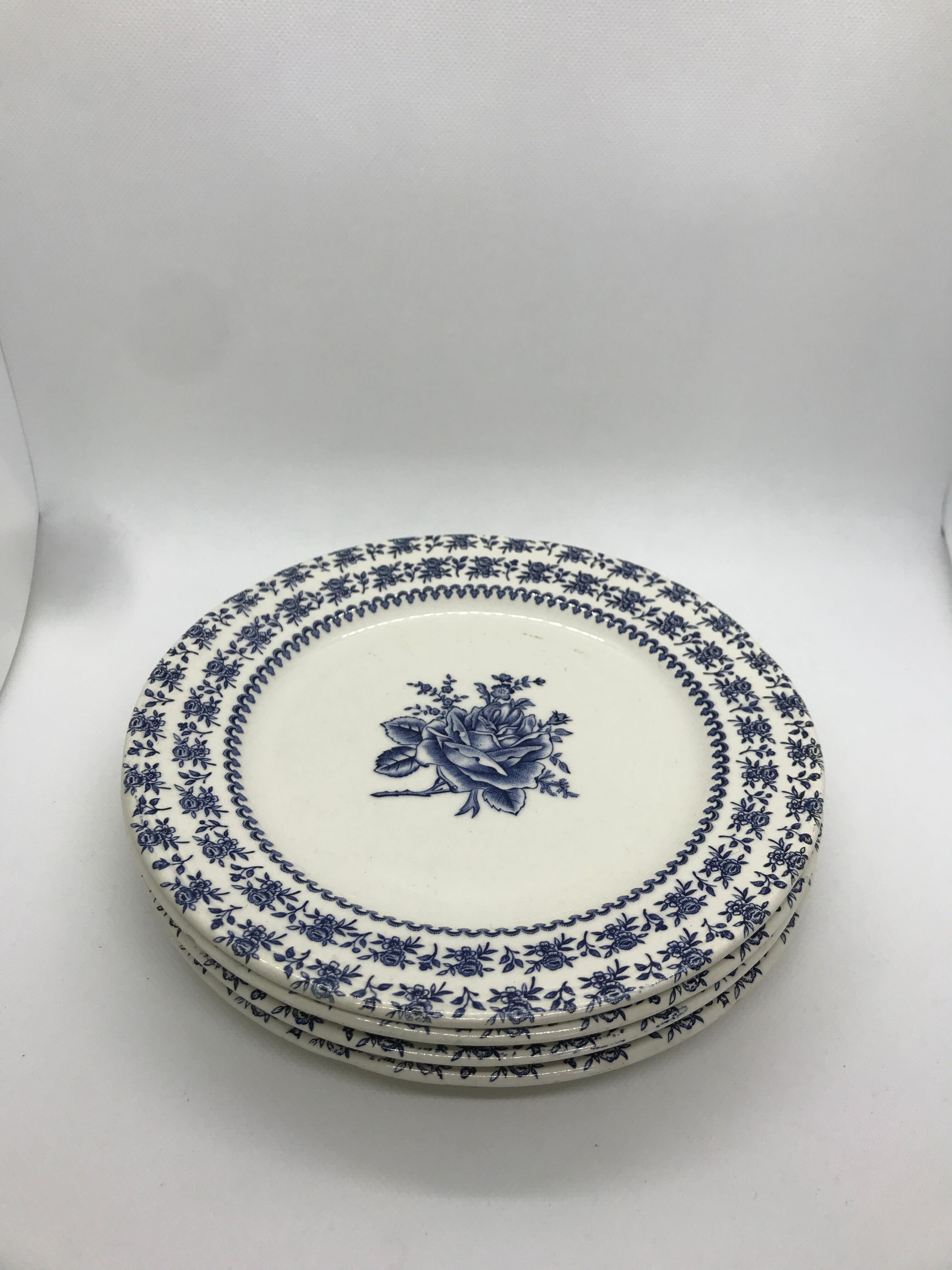 Set of 4 luneville dessert plates