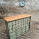 Commode industrielle vert olive