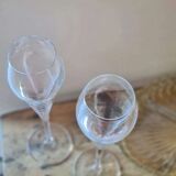 Crystal flute duo Luigi Bormioli