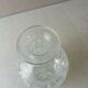 Old carved crystal decanter, star décor