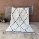 Tapis Marocain Beni Ourain blanc - 347 x 202 cm