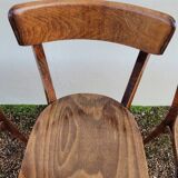 Series of 6 vintage restaurant bistro chairs - 1950s