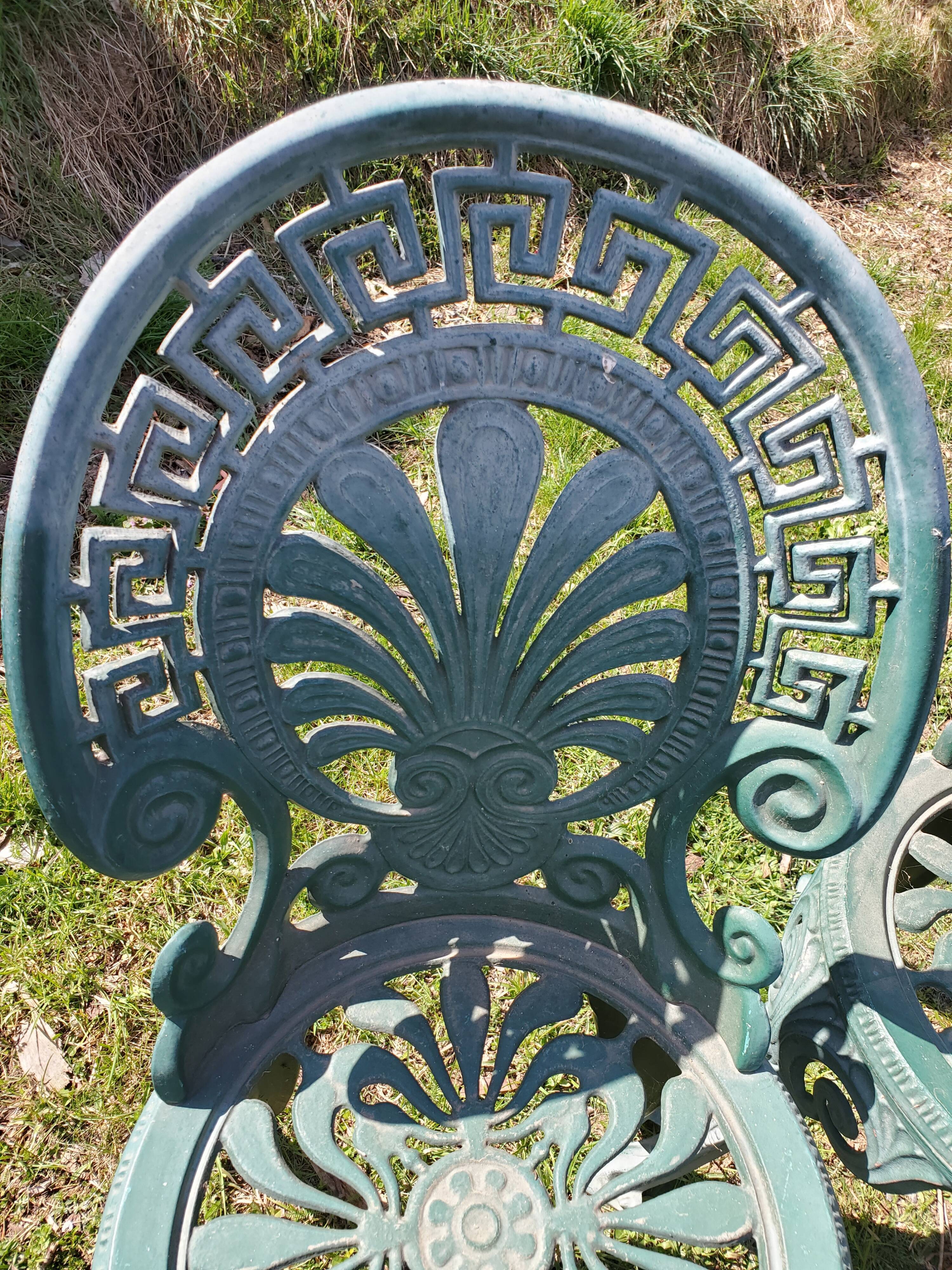 Garden chairs cast aluminum
