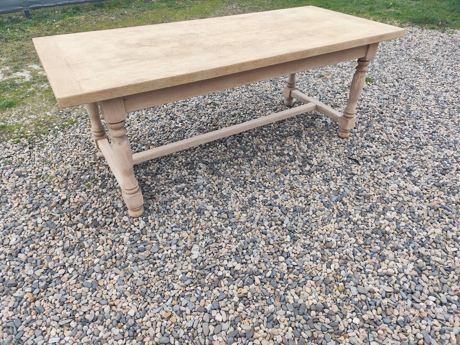 Farmhouse table with two extensions