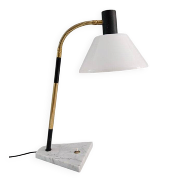 Lampe de table en marbre et laiton Stilux Milano