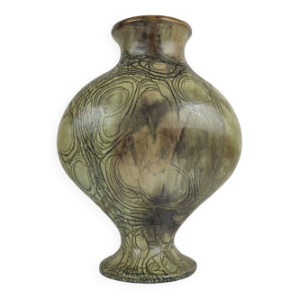 Stoneware vase signed Anne Marie Sybesma De Bay, aka MIEP La Borne