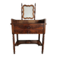 Vintage dressing table set: natural wood 80L x 39D