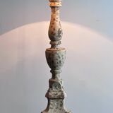 Lampe en bois patiné Shabby chic