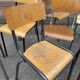 Lot of 14 mismatched vintage school chairs
