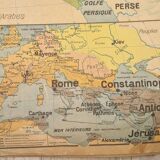 School map Palestine Jerusalem 1950