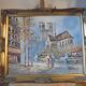 Peinture à l'huile originale de caroline burnett (1877 - 1950)