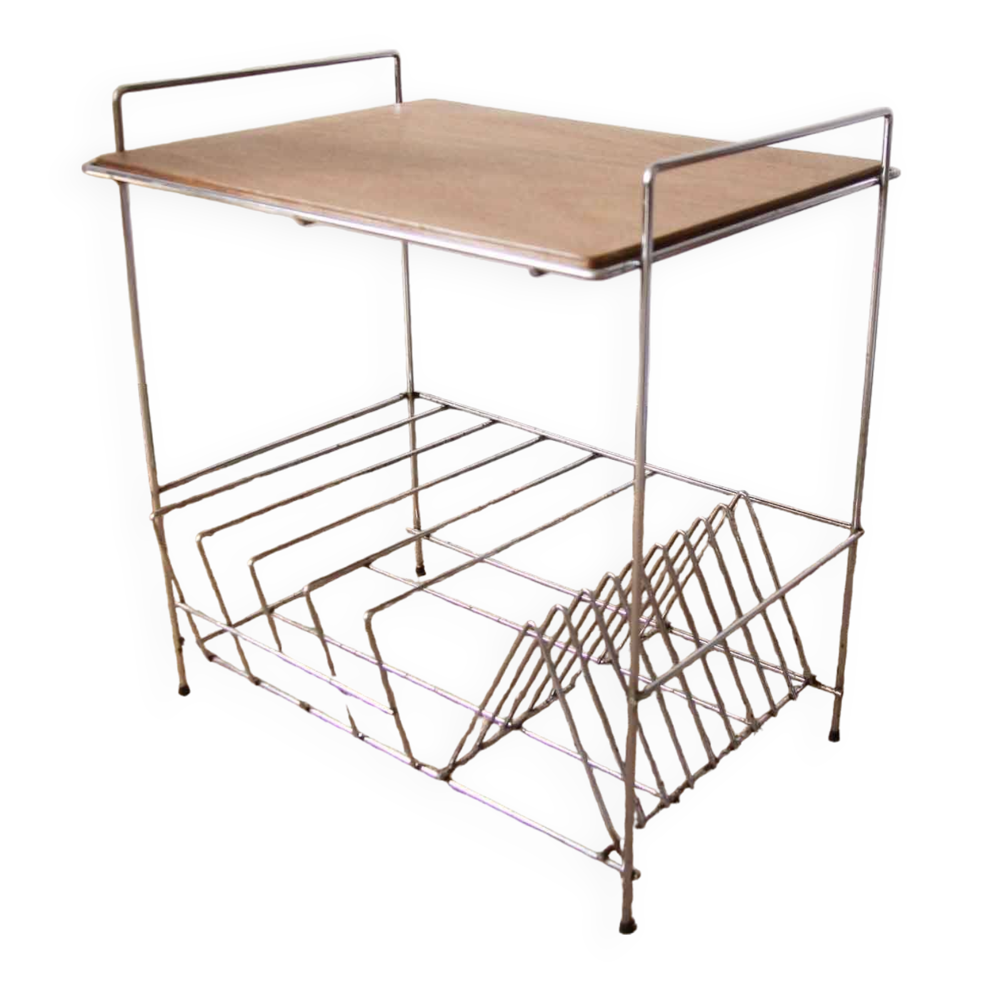 Vintage vinyl shelf