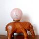 Lampe éléphant verre de Clichy art déco