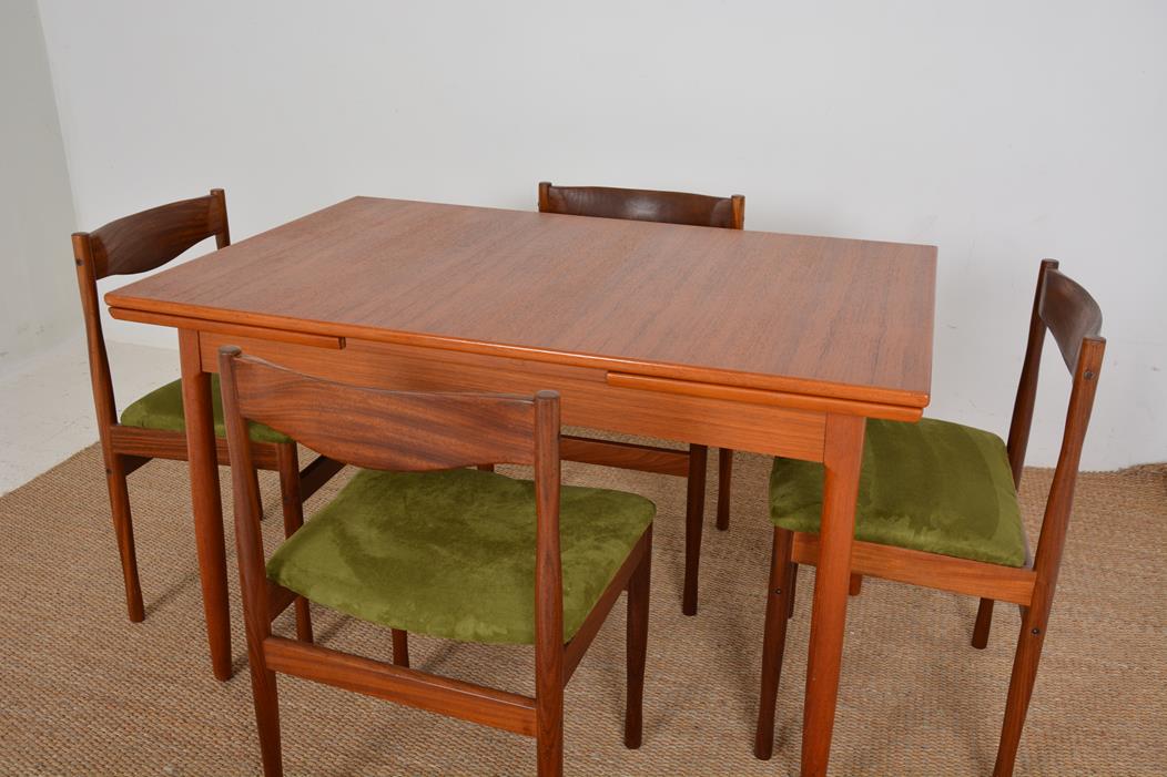 Danish dining table, published by Farstrup Møbler in the 60