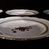 Series of six flat plates in Gien parmoence model Parma