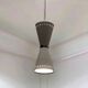 Rare Vintage Lacquered Metal Hanging Lamp, Italy 1960s